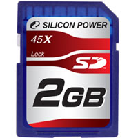 【クリックで詳細表示】SD カード 45X 2GB (SP002GBSDC045V10)