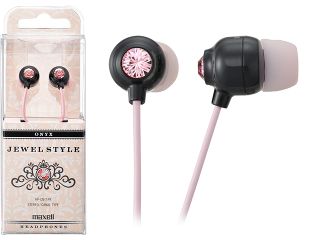 【クリックで詳細表示】MAXELL カナル型ヘッドホン「HP-CN11PK」 HP-CN11PK-MBK