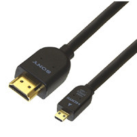 【クリックで詳細表示】SONY イーサネット対応 HIGH SPEED HDMIケーブル(HDMIマイクロ端子用) DLC-HEU10A