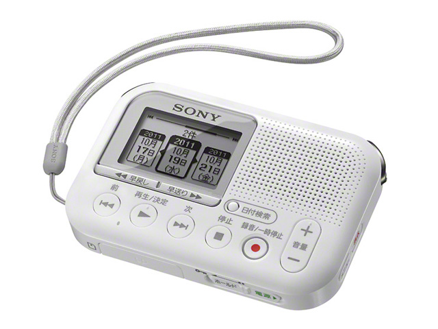 【クリックで詳細表示】SONY メモリーカードレコーダー ICD-LX30 W 《送料無料》