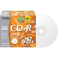 【クリックでお店のこの商品のページへ】CDR CD-R74WPY10PV
