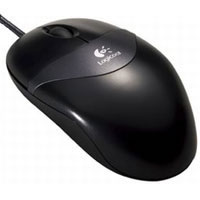 【クリックで詳細表示】Optical Mouse USB SOM-20BK(ブラック)