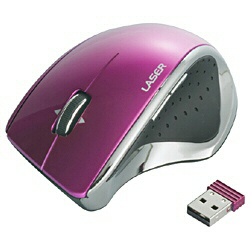 【クリックでお店のこの商品のページへ】BUFFALO 無線(2.4GHz)レーザー式マウス ピンク BSMLW06PK