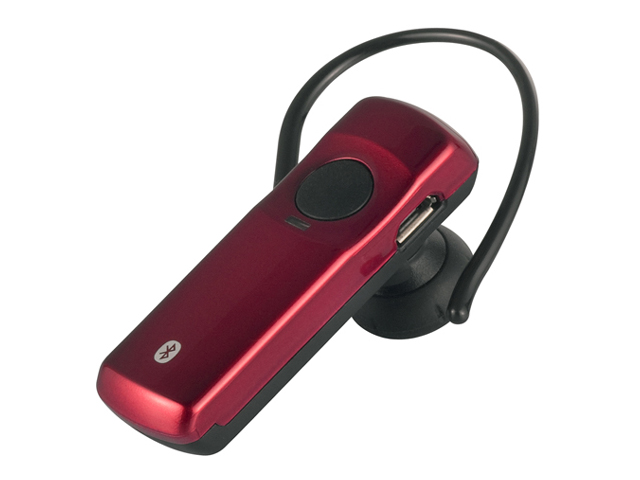 【クリックでお店のこの商品のページへ】BUFFALO Bluetooth2.0対応ヘッドセット レッド BSHSBE10RD