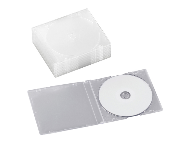 【クリックで詳細表示】BUFFALO CD/DVDケース ハードタイプ クリア 50枚セット BSCD08S50CR