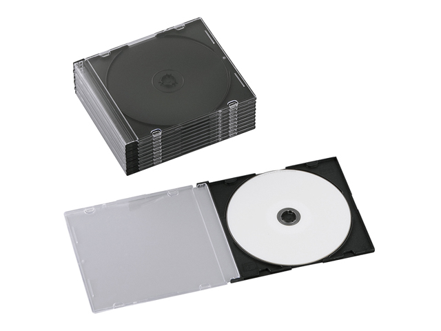 【クリックで詳細表示】BUFFALO CD/DVDケース ハードタイプ ブラック 50枚セット BSCD08S50BK