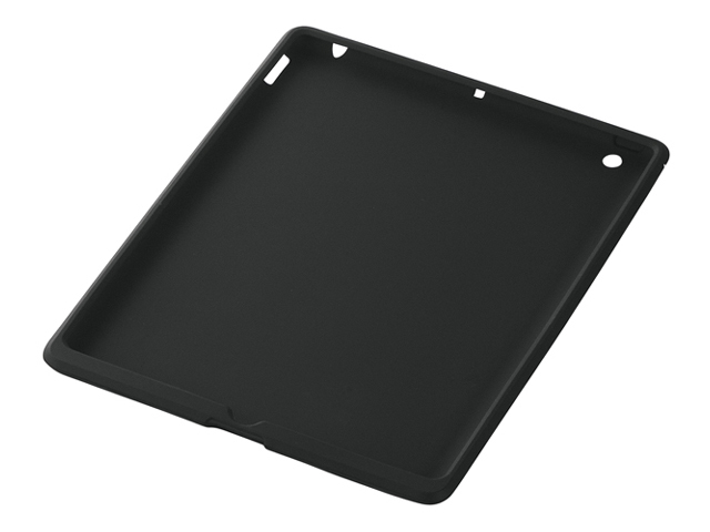 【クリックで詳細表示】BUFFALO iPad2専用シリコンケース 液晶保護フィルム付 ブラック BSIPD202CSBK