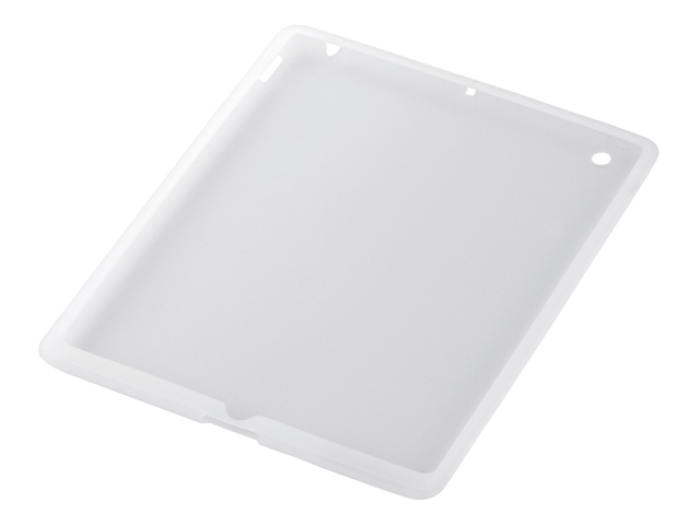 【クリックで詳細表示】BUFFALO iPad2専用シリコンケース 液晶保護フィルム付 ホワイト BSIPD202CSWH