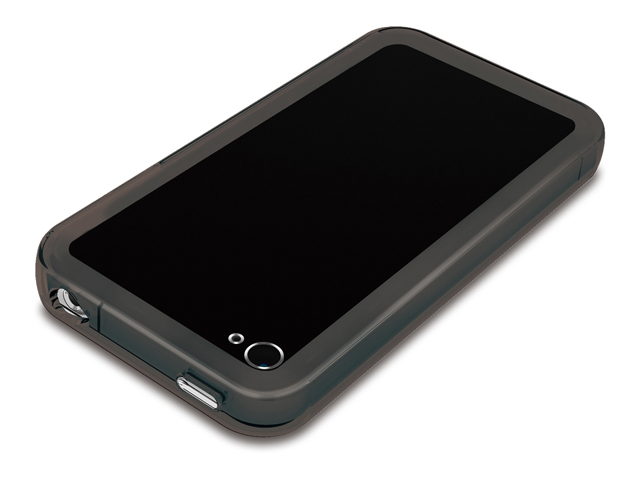 【クリックでお店のこの商品のページへ】iBUFFALO iPhone 4S・4対応 ソフトフレーム ブラック BSIP11PCTBBK