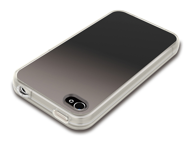【クリックでお店のこの商品のページへ】iBUFFALO iPhone 4S・4対応 光るハードソフトケース ホワイト BSIP11PCTLWH