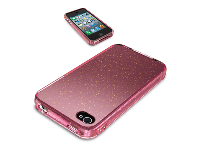【クリックで詳細表示】iBUFFALO iPhone 4S・4 ラメソフトケース ピンク BSIP11PCT2PK