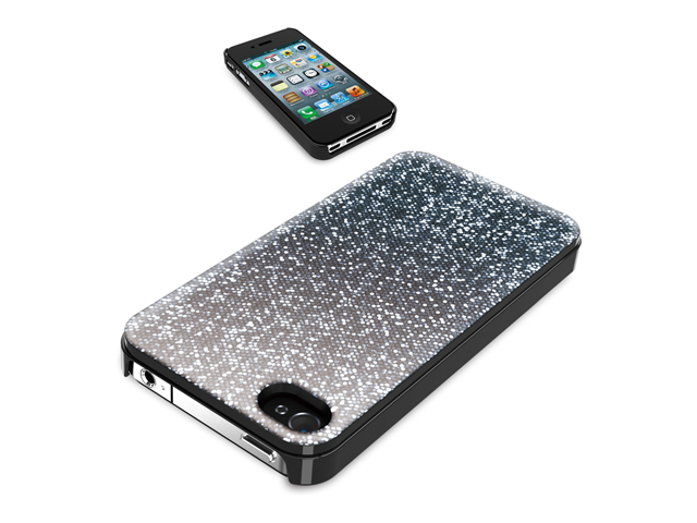 【クリックで詳細表示】iBUFFALO iPhone 4S・4 デザインハードケース ブラック BSIP11PCHKBK
