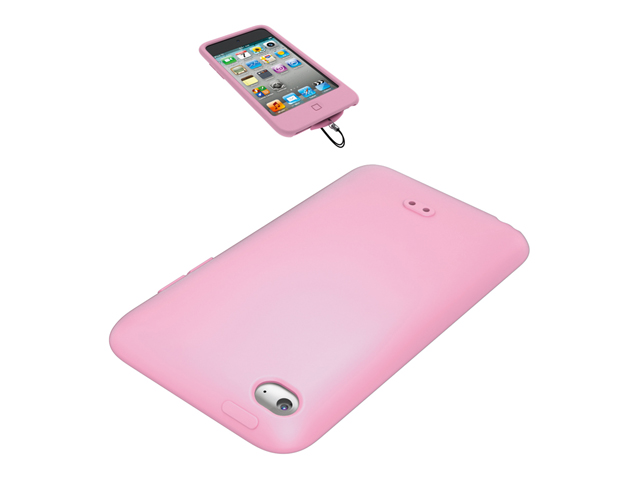 【クリックで詳細表示】iBUFFALO iPod touch用 光るシリコンケース ピンク BSIP4TCSLPK
