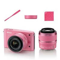 【クリックでお店のこの商品のページへ】Nikon 1 J1 ダブルズームキット ピンクスペシャルキット 《送料無料》