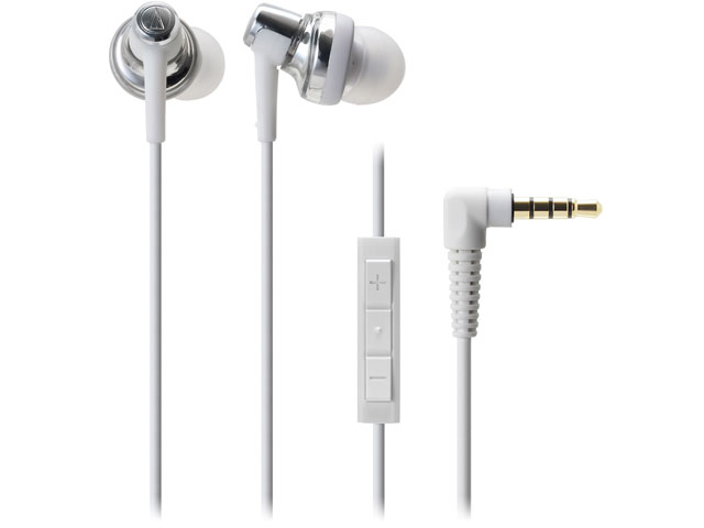 【クリックでお店のこの商品のページへ】audio-technica iPod/iPhone/iPad専用インナーイヤーヘッドホン ATH-CKM500i WH 《送料無料》