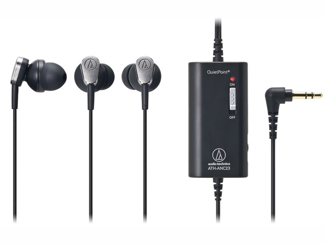 【クリックでお店のこの商品のページへ】audio-technica アクティブノイズキャンセリングヘッドホン ATH-ANC23 BK