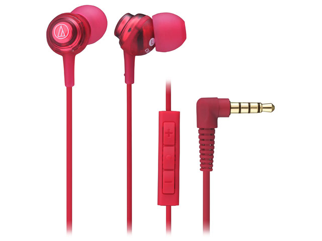 【クリックで詳細表示】audio-technica iPod/iPhone/iPad専用インナーイヤーヘッドホン ATH-CKL202i RD