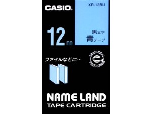【クリックで詳細表示】CASIO カシオネームランドテープ XR-12BU