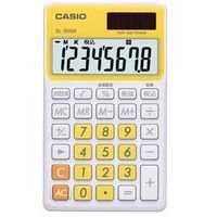 【クリックでお店のこの商品のページへ】CASIO カシオノート型電卓 SL-300A-YW-N
