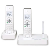 【クリックで詳細表示】SHARPシャープ デジタルコードレス電話機(子機2台タイプ) JD-S10CW-W ホワイト JDS10CWW 《送料無料》