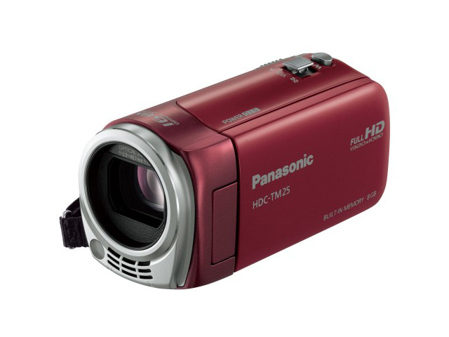 【クリックで詳細表示】Panasonic デジタルハイビジョンビデオカメラ HDC-TM25-R 《送料無料》
