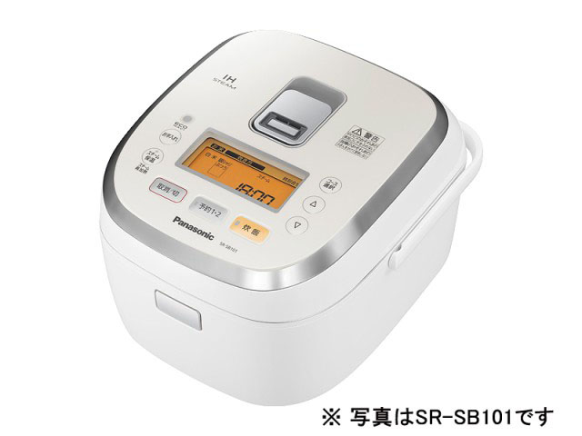 【クリックでお店のこの商品のページへ】Panasonic スチームIHジャー炊飯器 SR-SB181-W 《送料無料》