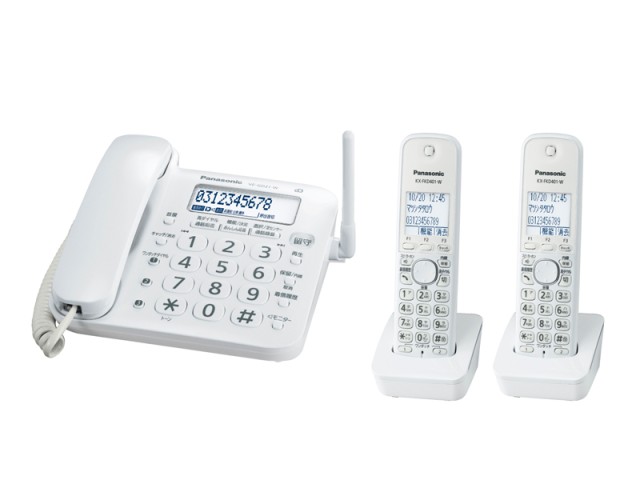 【クリックでお店のこの商品のページへ】Panasonic コードレス電話機 VE-GD21DW-W 《送料無料》