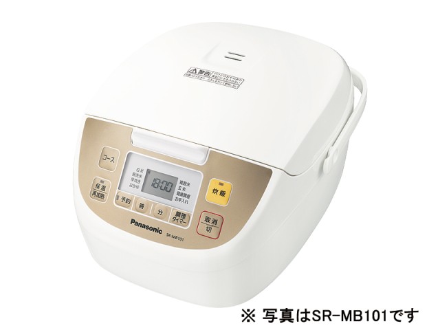 【クリックで詳細表示】Panasonic 電子ジャー炊飯器 SR-MB181-W 《送料無料》