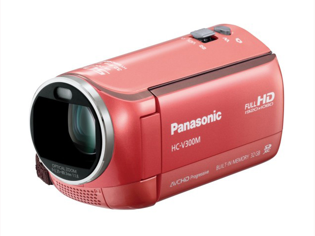 【クリックでお店のこの商品のページへ】Panasonic デジタルハイビジョンビデオカメラ HC-V300M-P 《送料無料》