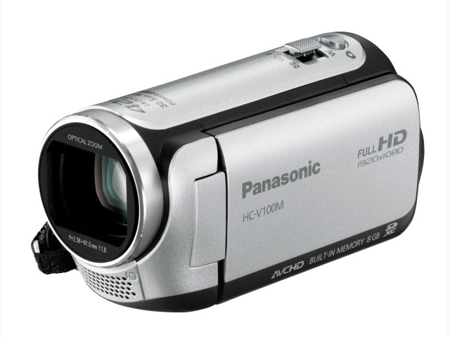 【クリックで詳細表示】Panasonic デジタルハイビジョンビデオカメラ HC-V100M-S 《送料無料》