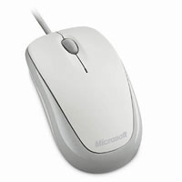 【クリックで詳細表示】Microsoft Compact Optical Mouse 500 シルキーホワイト(U81-00036)