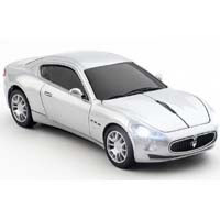 【クリックで詳細表示】CLICK CAR MOUSE MASERATI GRANTURISMO (シルバー) 《送料無料》