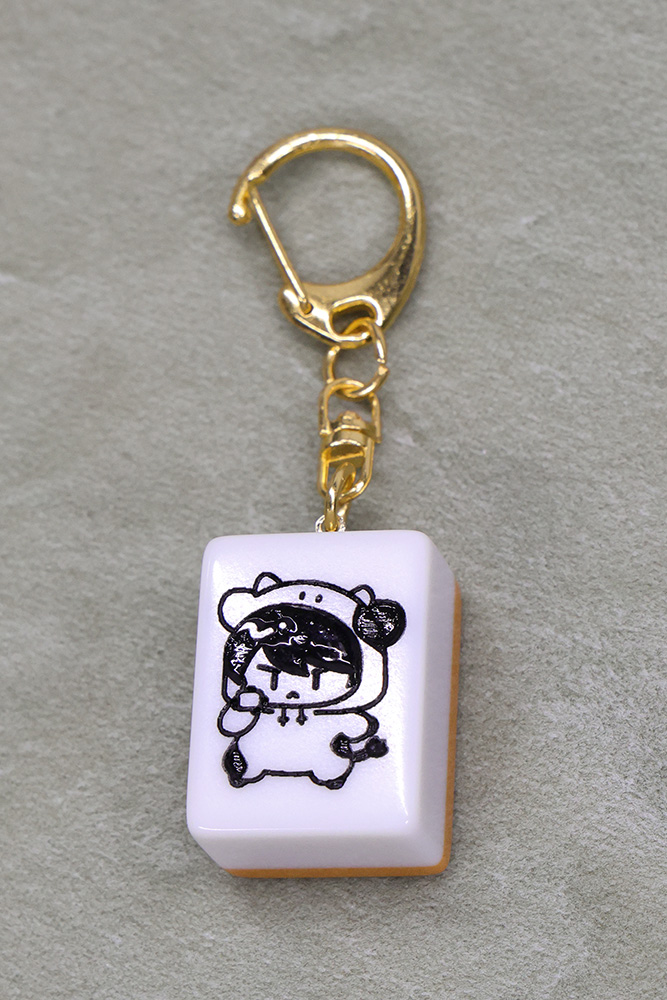 麻雀プロVTuber 牛さん オリジナルキーホルダー